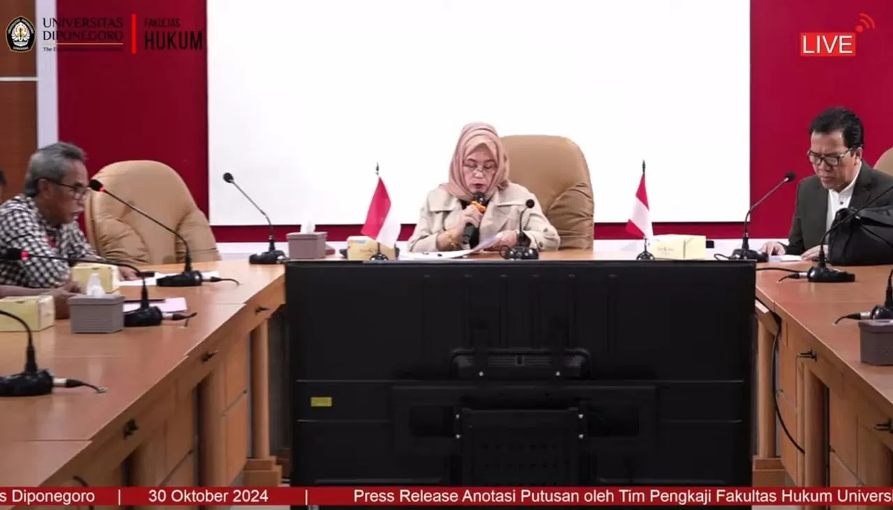 Akademisi yang ikut mengkaji adalah Prof. Dr. Retno Saraswati, S.H., M.Hum, yang melakukan pengkajian dari sisi Hukum Tata Negara, Prof. Dr. Yos Johan Utama, S.H., M.Hum (Ist)