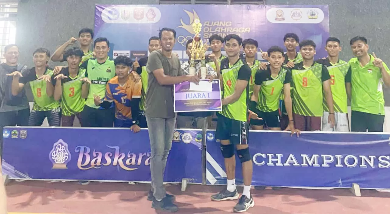 Tim voli SMA N 1 Pundong setelah meraih juara. (Ist)