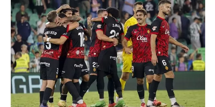 Beberapa pemain Mallorca di pertandingan La Liga. (VOI)