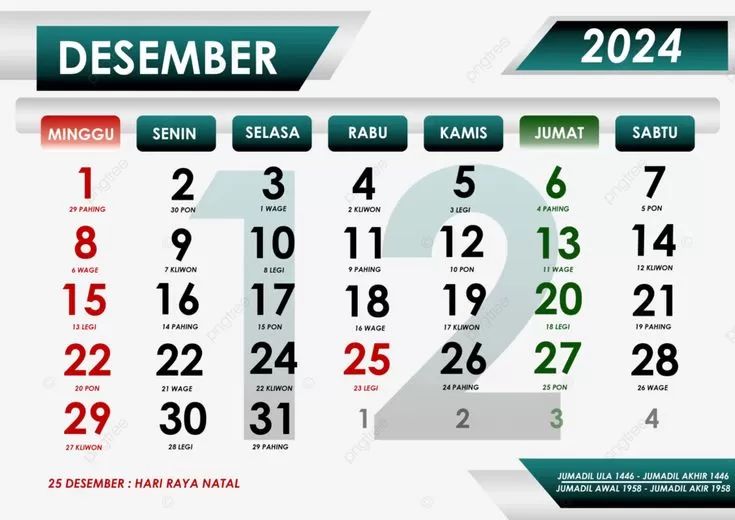 Cek Kalender Jawa pada 9 Desember 2024 (pinterest)