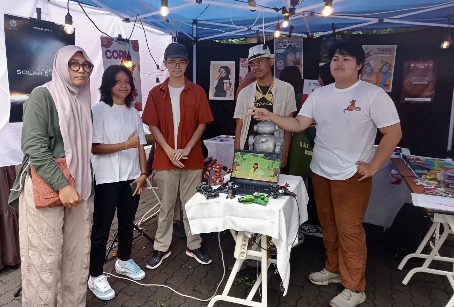 Karya siswa SMK Budi Mulia Dua yang dipamerkan (Ist)