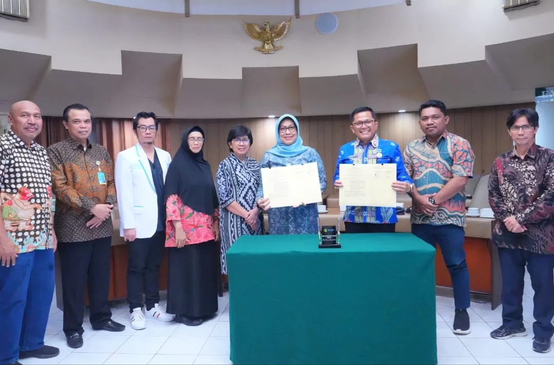 Penandatangan kerja sama pengampuan layanan jantung antara RS Sardjito dengan RS Oputa Yi Koo.&nbsp;Foto: Istimewa