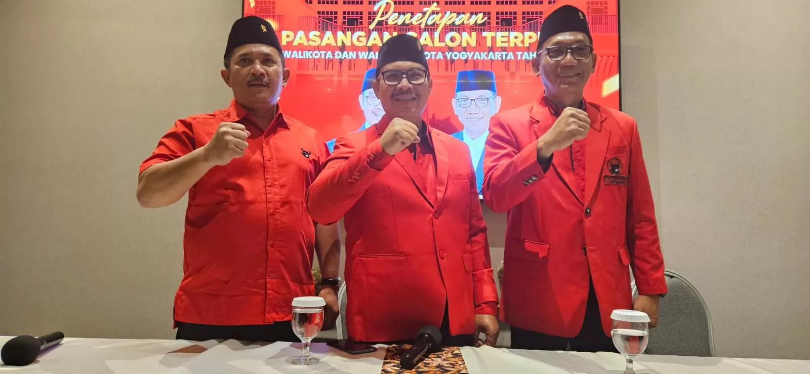 Eko Suwanto, Hasto Wardoyo dan Wawan Harmawan (Foto Istimewa)