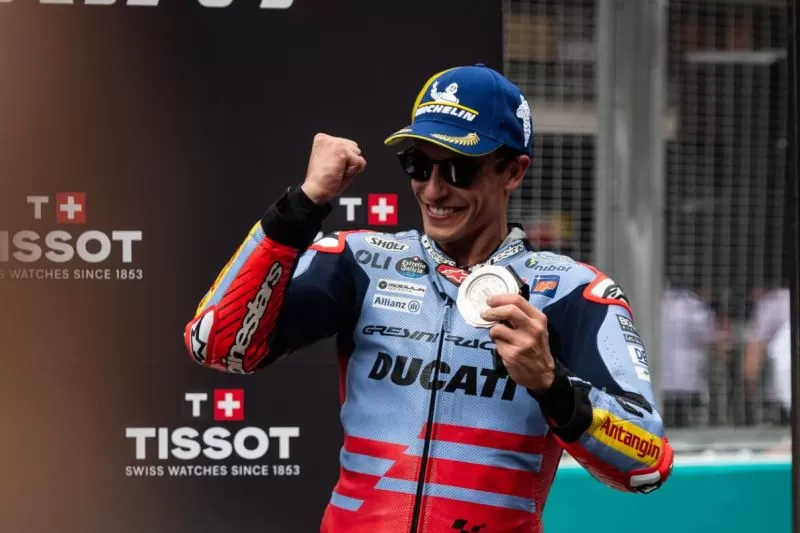 Pembalap Ducati Lenovo, Marc Marquez (ANTARA)