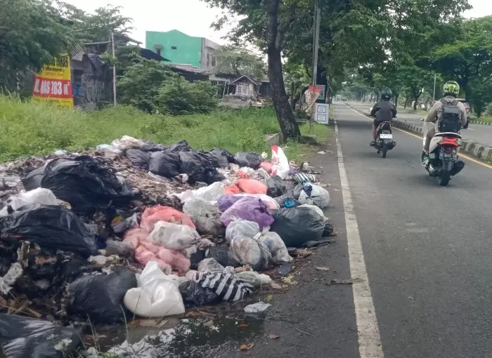 Pembuangan sampah sembarang di lahan kosong. (dok) 