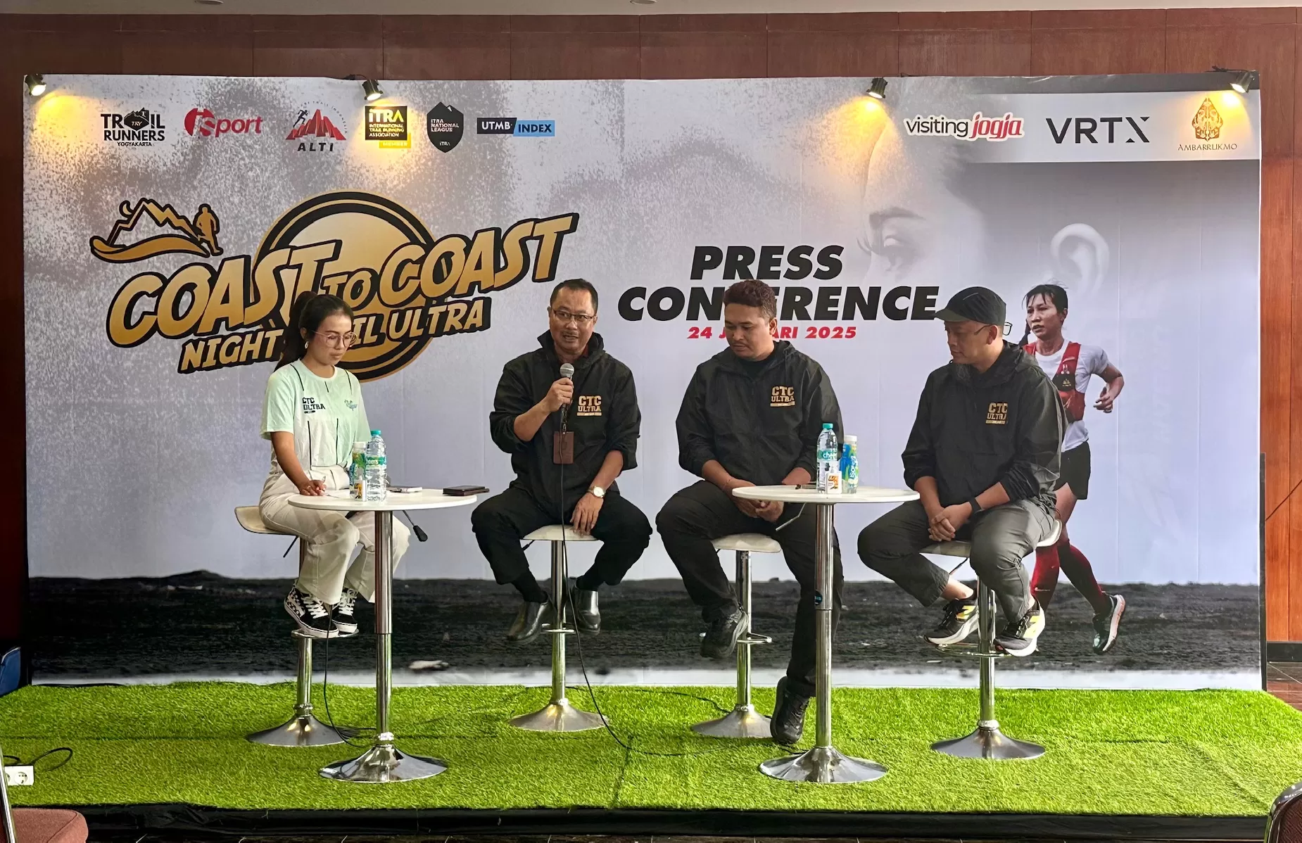 Penyelenggara CTC 2025 saat berbincang dengan media (Harminanto) 