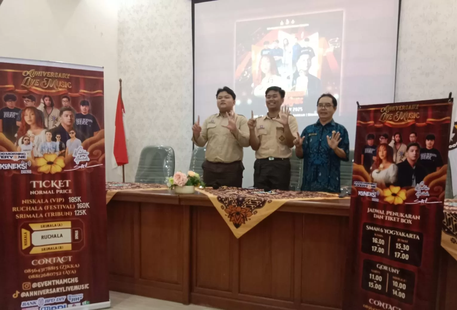 Jumpa media Anniversary Live Music SMAN 6 Yogyakarta (Ary B Prass)