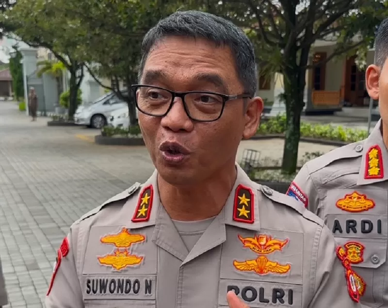  Kapolda DIY saat beri pernyataan pada media (Harminanto)