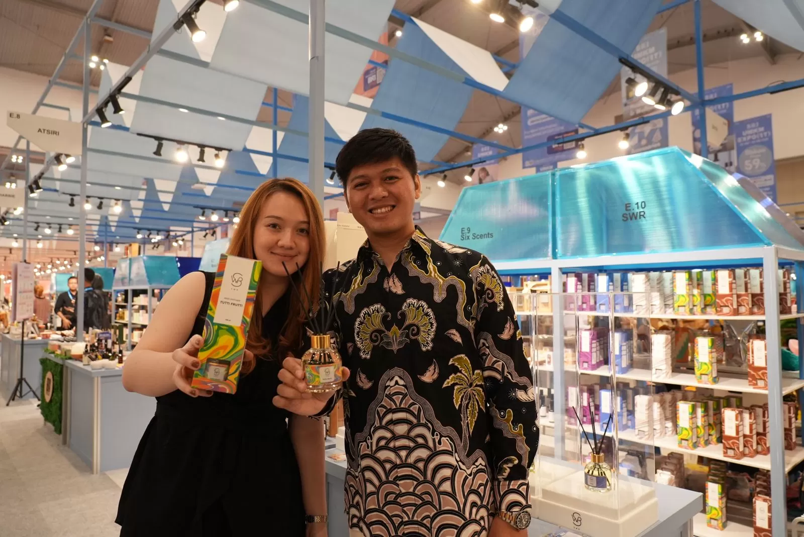 Salah satu UMKM binaan BRI yang ikut berpartisipasi adalah SWR, produsen pengharum ruangan asal Jakarta (Ist)