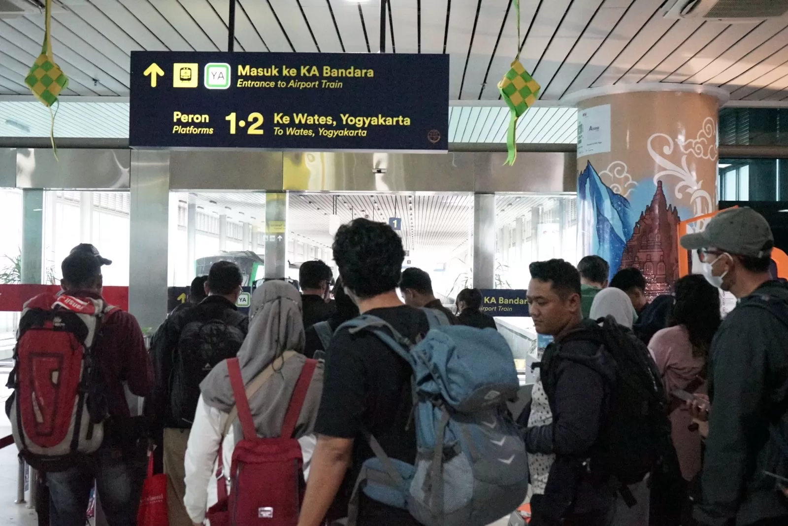Suasana penumpang KA Bandara Yogyakarta (Ist)