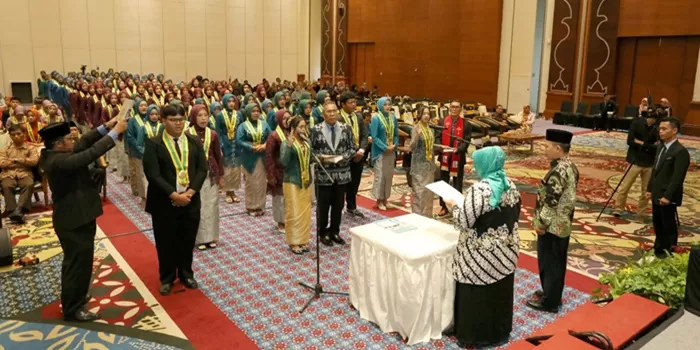 Suasana pengambilan sumpah. (Foto Istimewa)  
