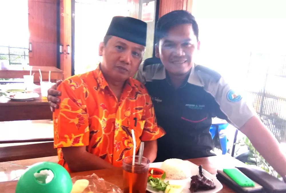 Andrenajib (kanan) bersama Ketua DPRD Grobogan Moh Misbah.  (Ist)