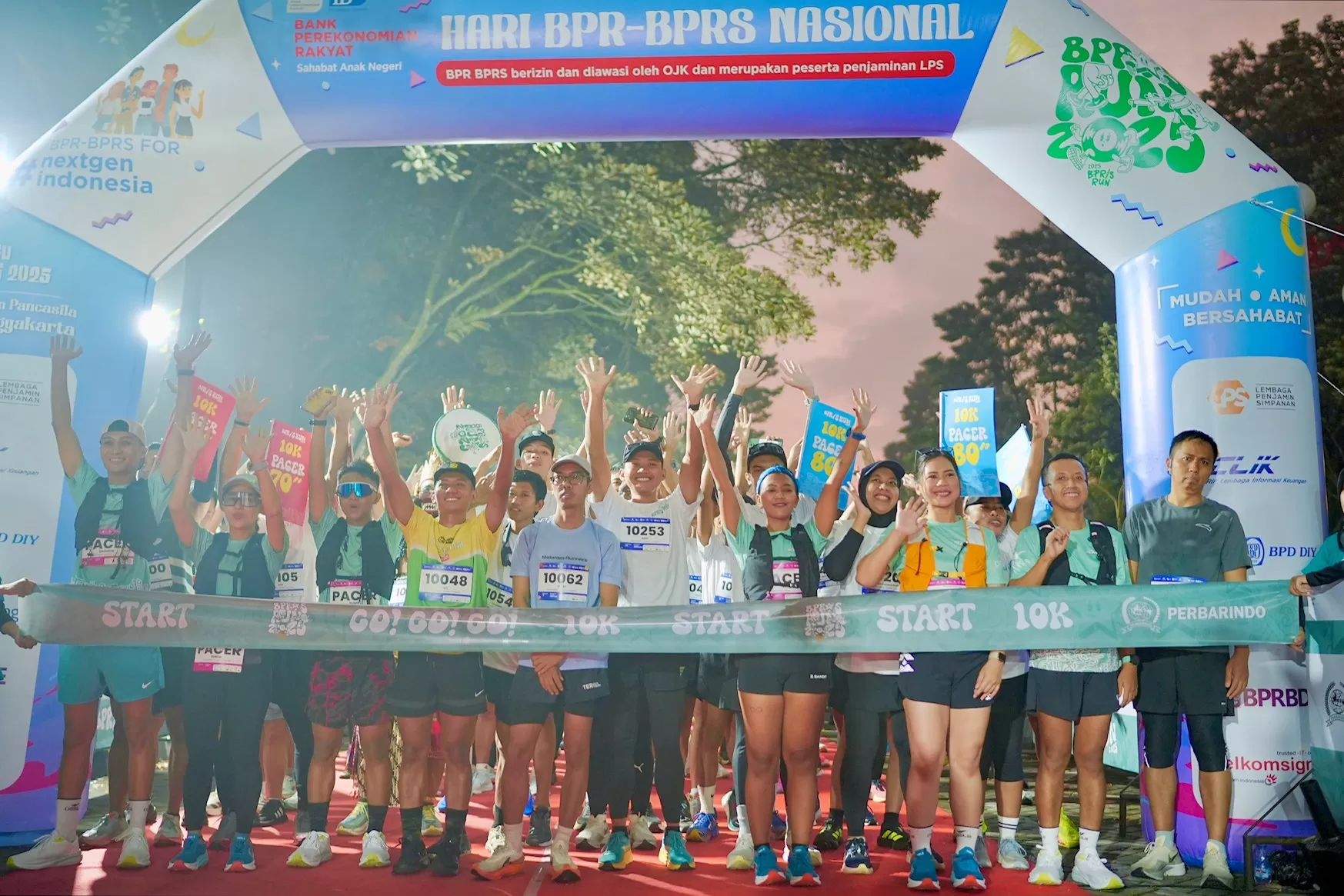 Peserta sebelum start dari sisi timur Lapangan Pancasila GSP UGM (Ist)