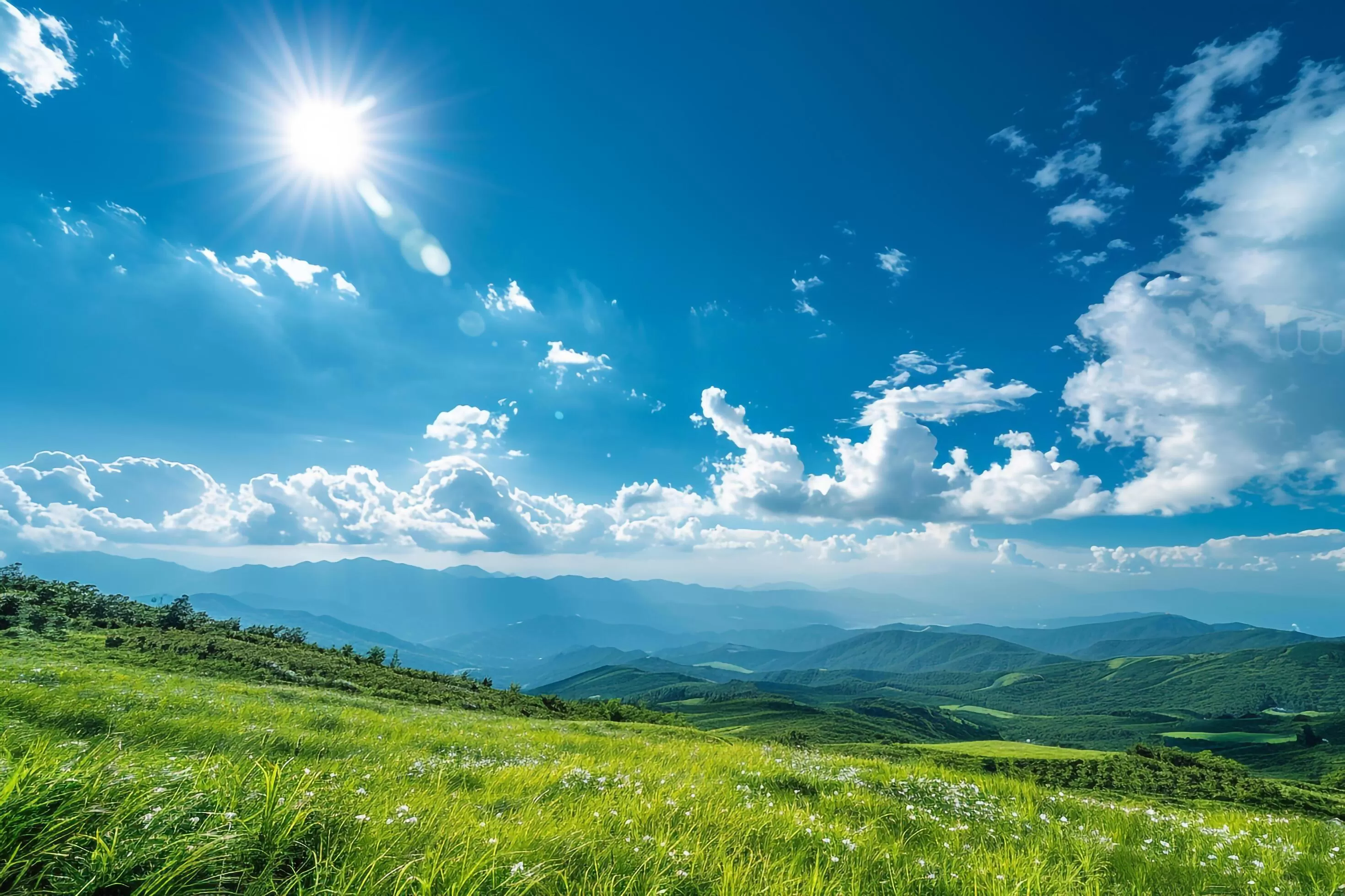 Ilustrasi cerah berawan. Foto AI Chatgpt