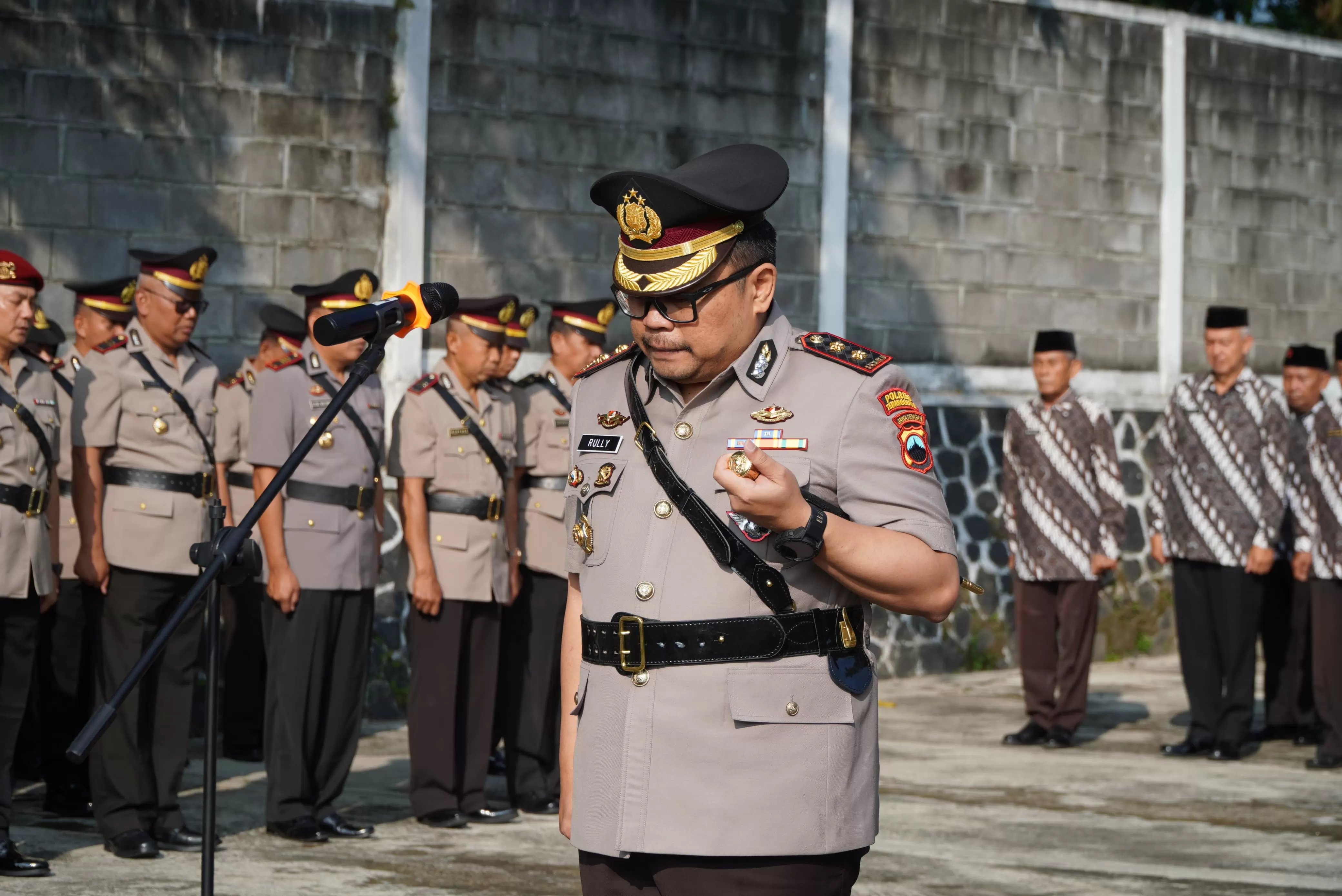 Tabur bunga Polres Temanggung   (istimewa)
