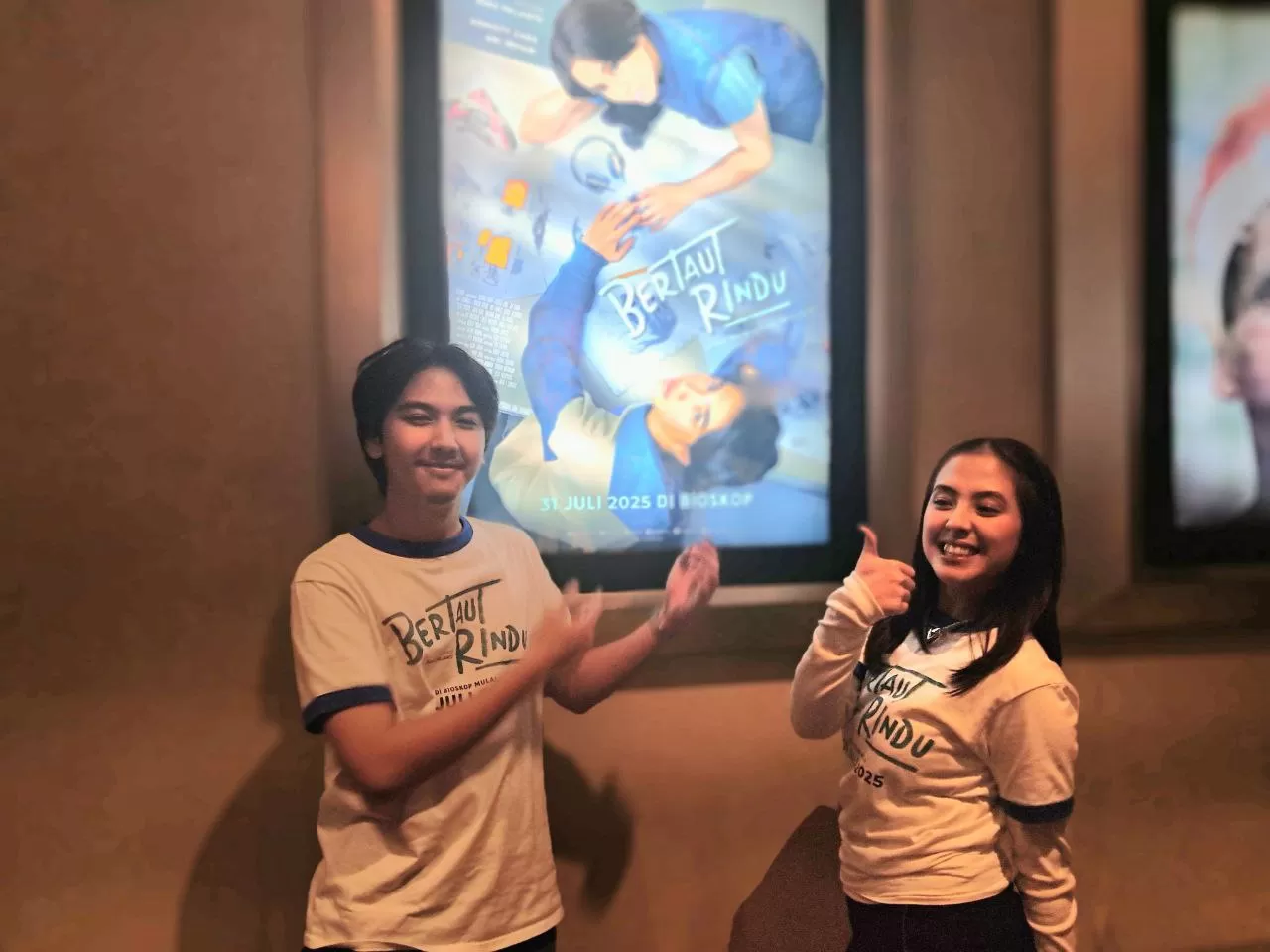 Adhisty Zara dan Ari Irham pemeran utama film 'Bertaut Rindu' (Karni Narendra)