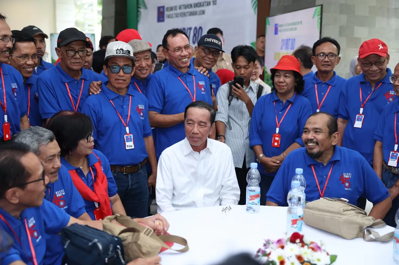 Jokowi Hadiri Reuni Fakultas Kehutanan UGM AngkataN 80. ( Dok Humas UGM)
