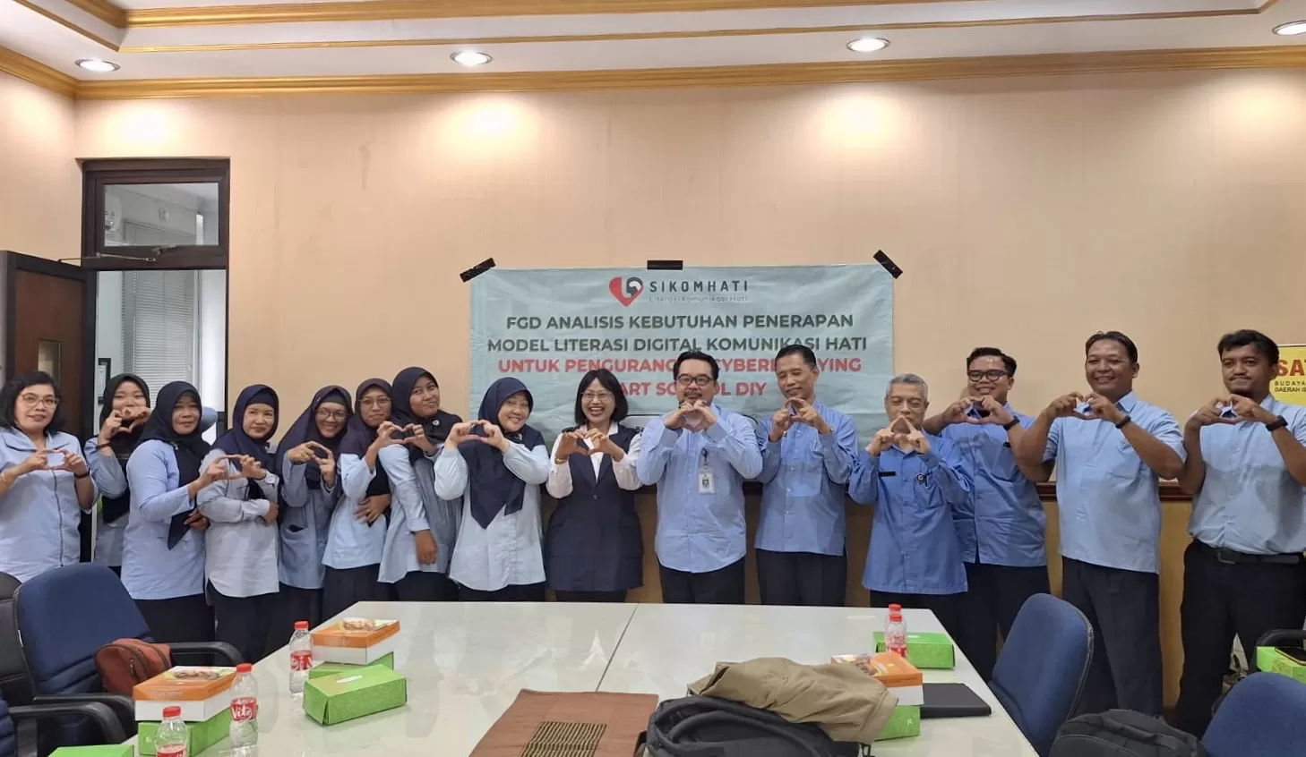 FGD penerapan komunikasi hati dalam upaya pengurangan cyberbullying di sekolah  (Ist)