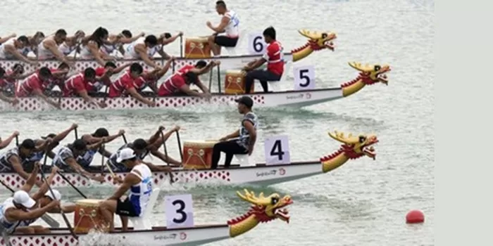 Tim Dragon Boat Indonesia. (Sumber foto: CNN Indonesia)