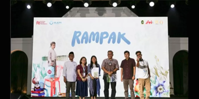 Amphitheater Taman Budaya Embung Giwangan menjadi puncak dari enam hari perayaan sastra di Yogyakarta. 