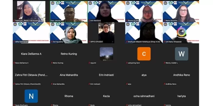 Webinar internasional bertajuk 'Conflict Management to Minimize Deviant Behavior'. (Istimewa) 