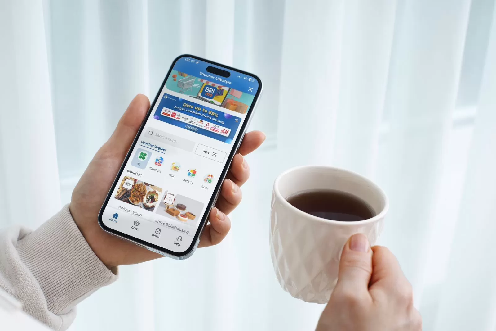 Aplikasi mobile banking BRImo (Ist)