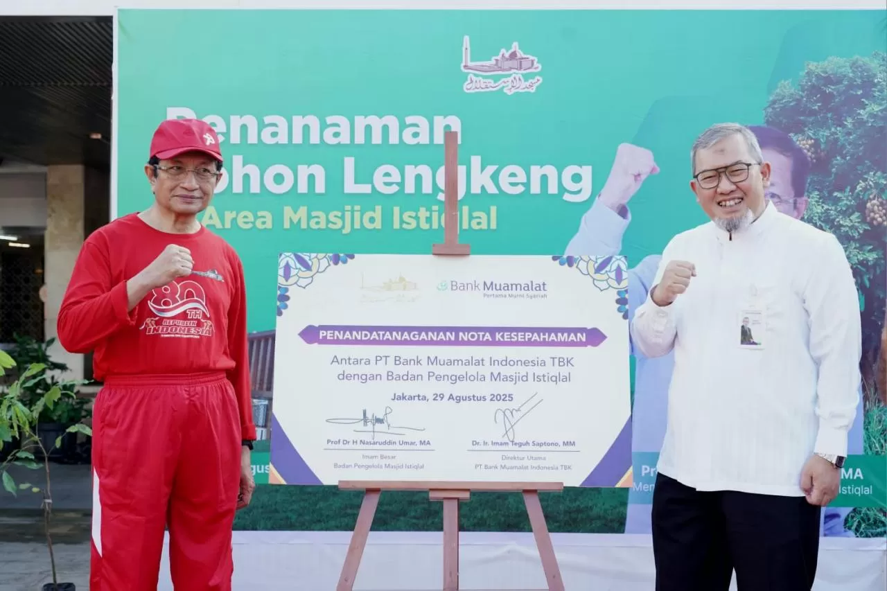 penandatanganan nota kesepahaman (memorandum of understanding/ MoU) dengan Badan Pengelola Masjid Istiqlal.  (ISTIMEWA)