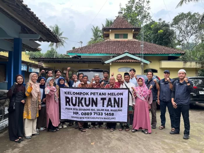 Petani melon dari Salam Magelang kini mampu mendeteksi hama buah melon berbasis internet.  (Ist)