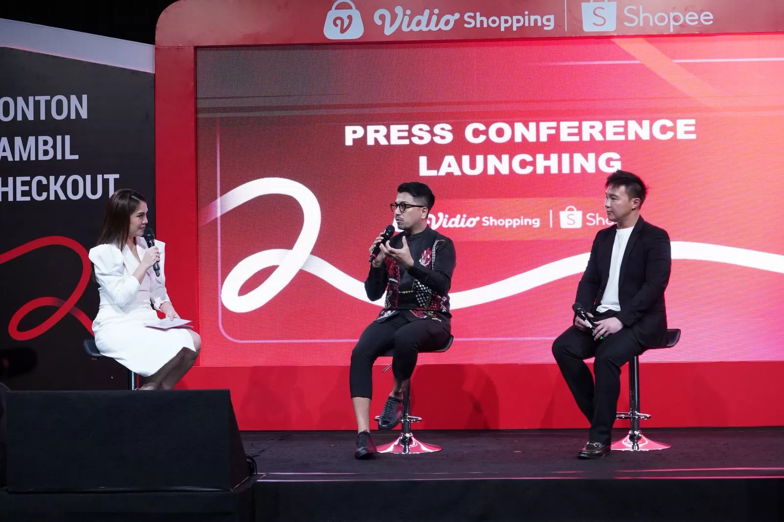 Suasana press conference launching Fitur Vidio Shopping Bersama Shopee (Iatimewa )