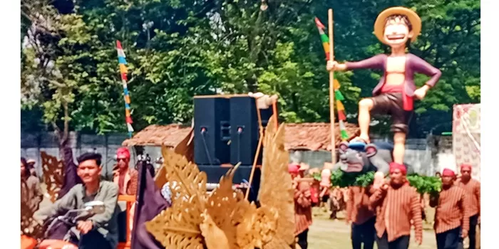 Kirab budaya di acara Kalurahan Tirtonirmolo. (Judiman)   
