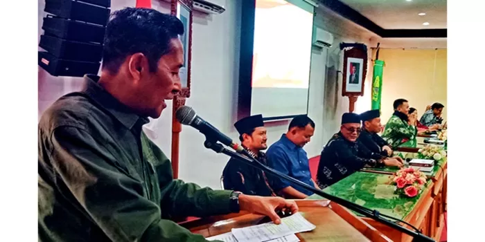 Wakil Bupati Bantul Aris Suharyanto di acara bimbingan teknis Bamuskal.