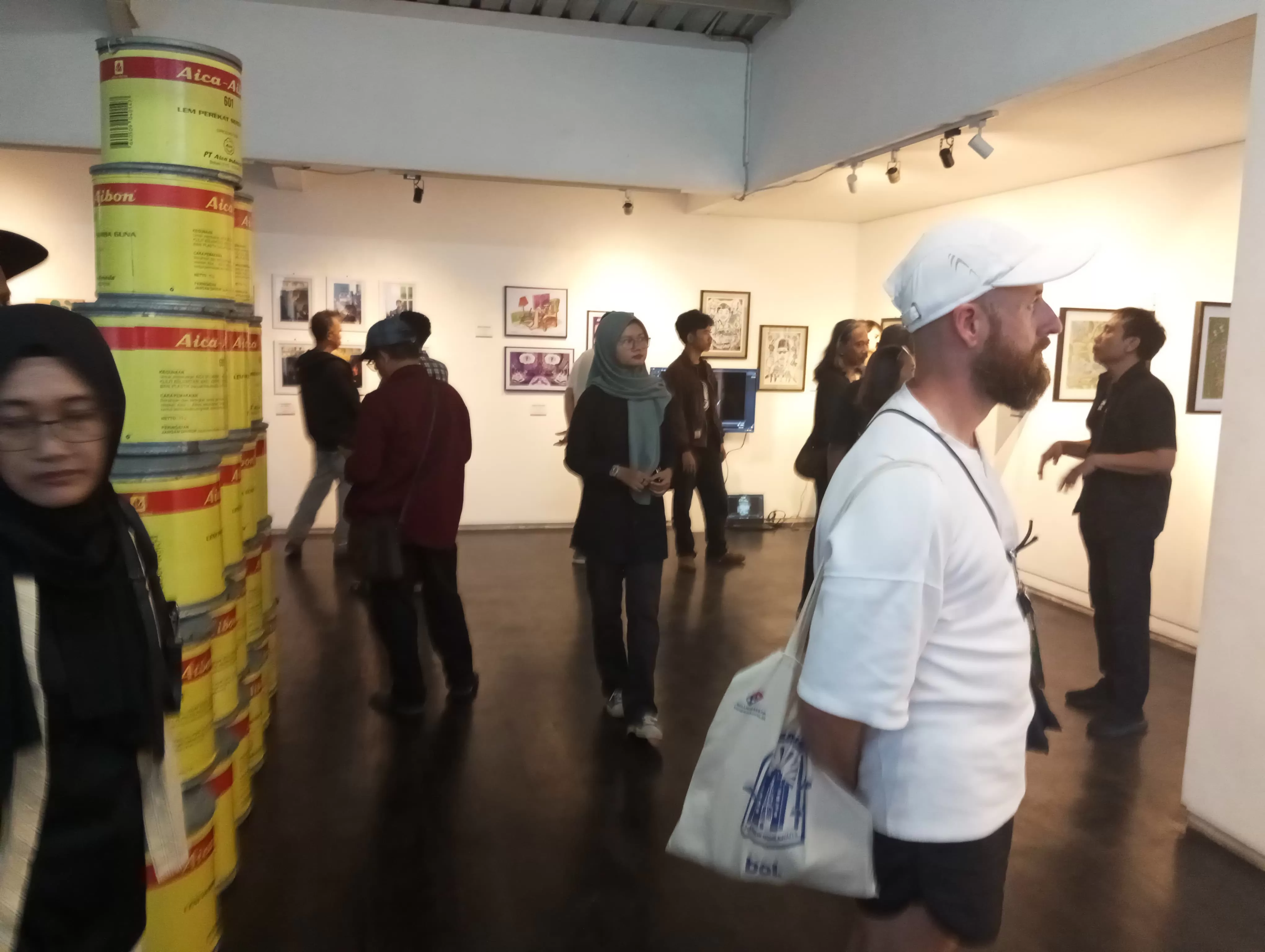 Suasana pameran bertajuk 'Reuni MISI GRAFIS &rsquo;93: Jejak dan Resonansi'  (Ist)