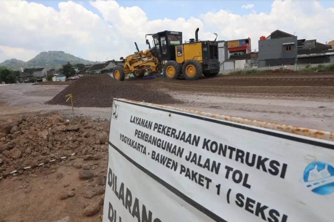 Progres pengerjaan Tol Yogyakarta-Bawen.   ( (ANTARA/HO-Pribadi))