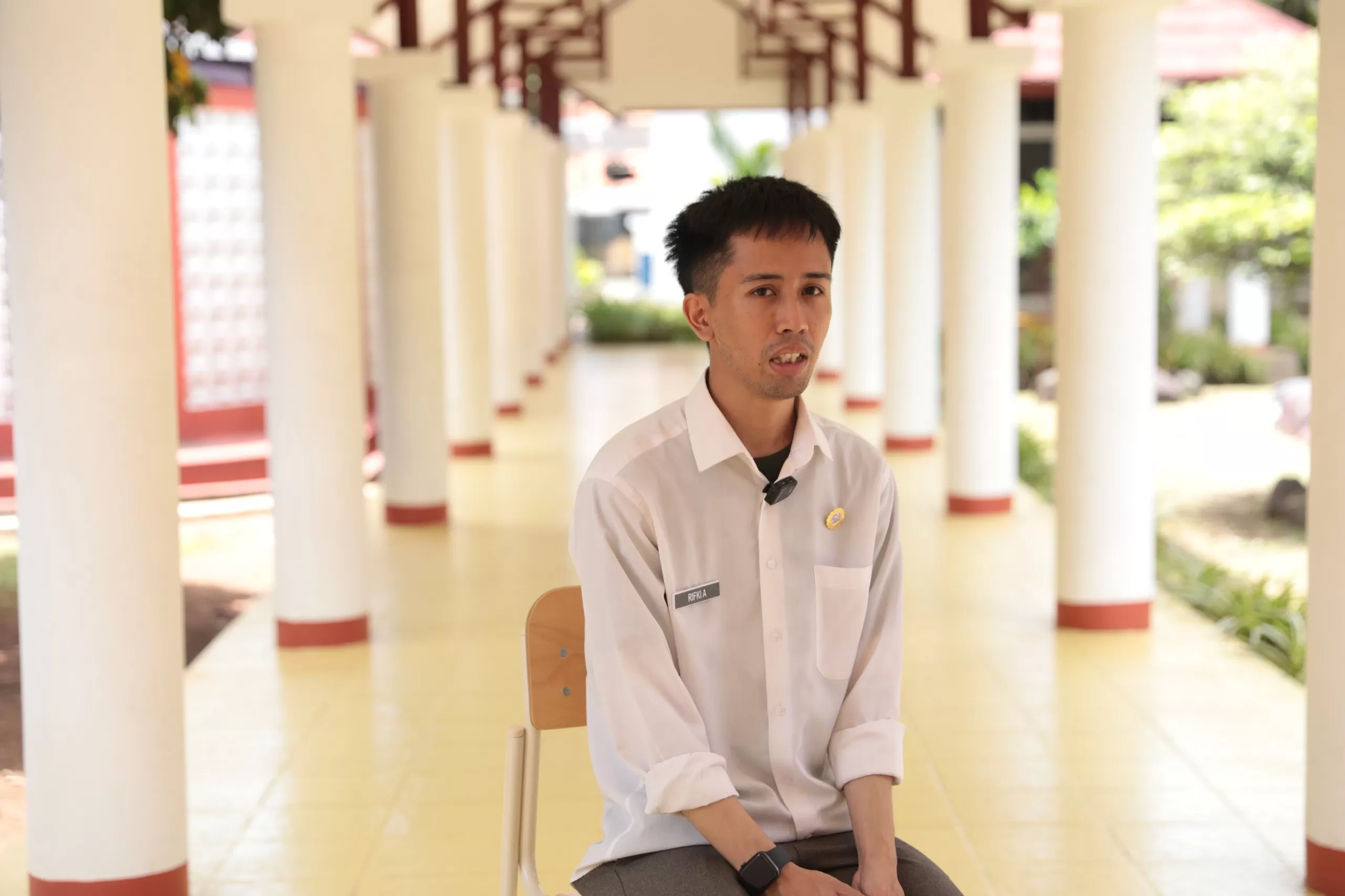 Rifki Nurwan Aziz, guru SRMA  13 Bekasi (Foto Badan Komunikasi Presiden)