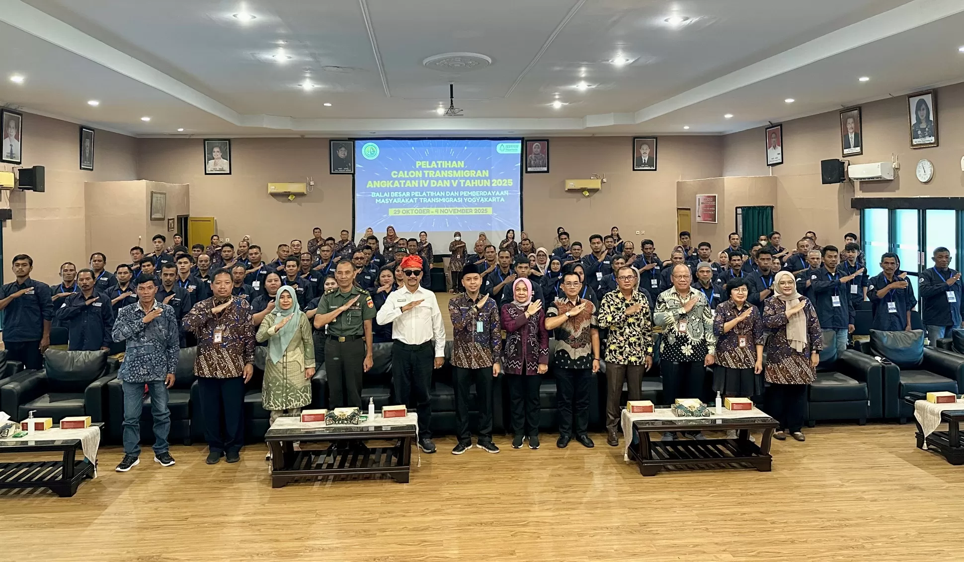 Pembukaan pelatihan calon transmigran di BBPPMT Yogyakarta (Harminanto) 