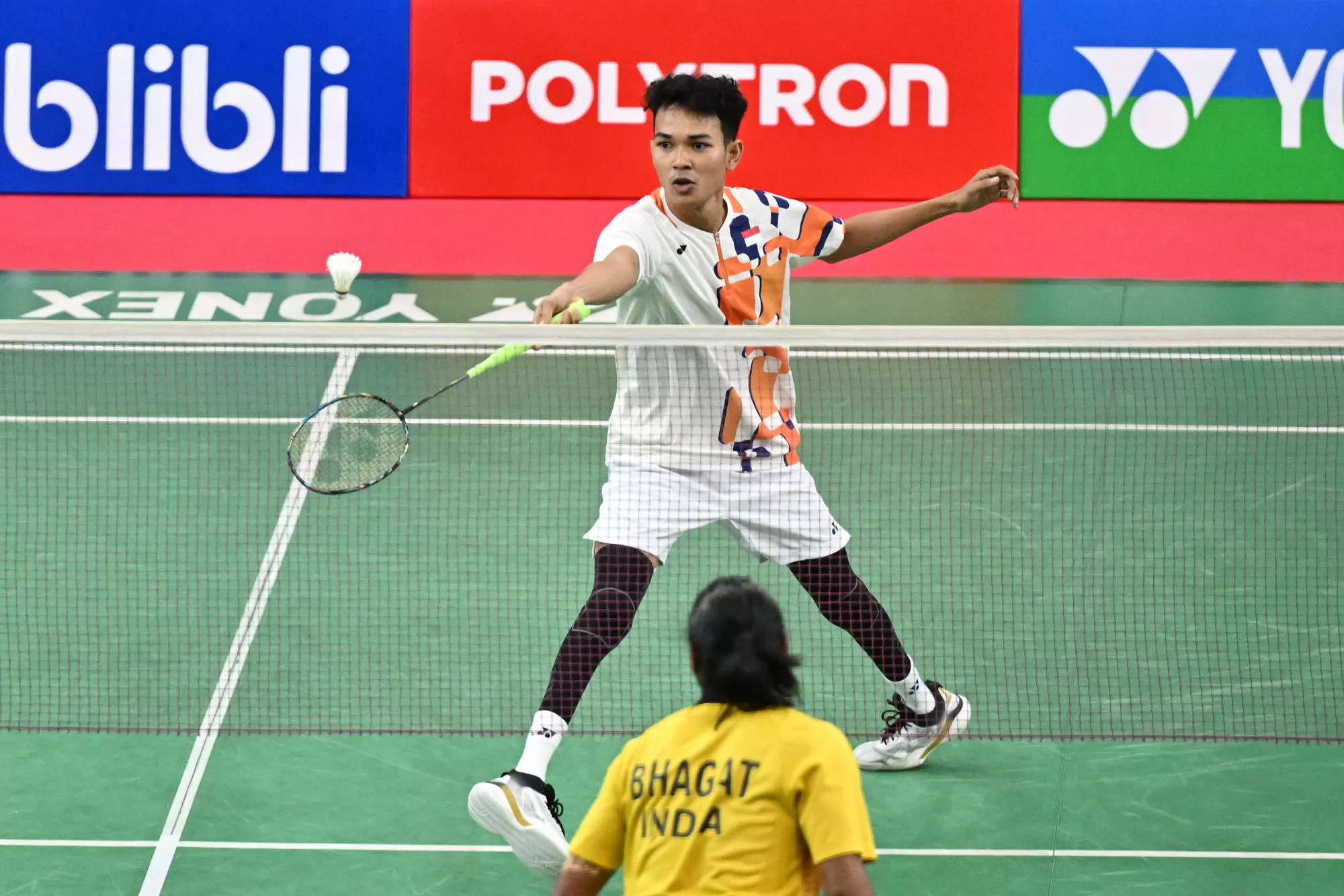 Permainan cepat di depan net (Dok.)