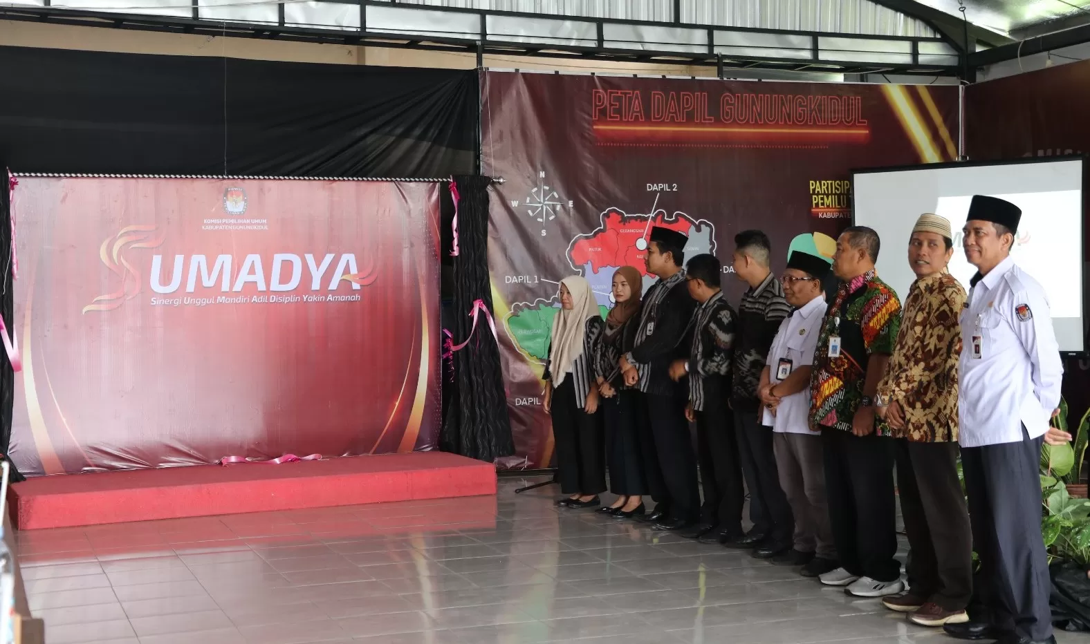 Peluncuran tagline SUMADYA di KPU Gunungkidul. (Dedy EW)