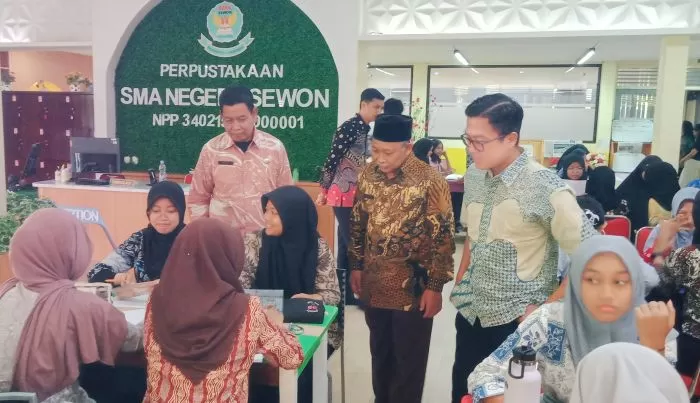 Lomba Literasi di SMAN 1 Sewon. (Judiman)