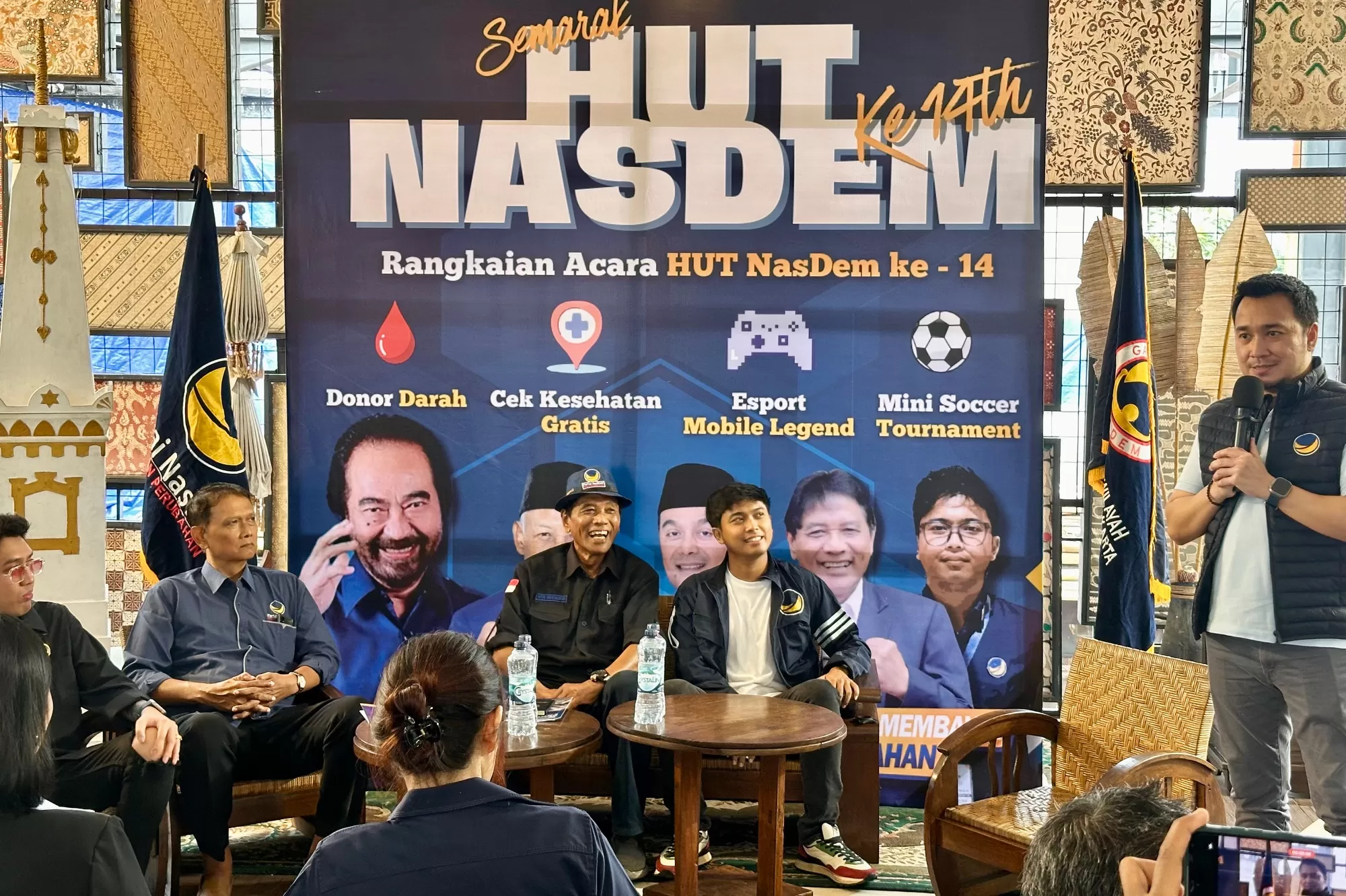 NasDem saat menyampaikan rencana kegiatan pada media (Harminanto) 