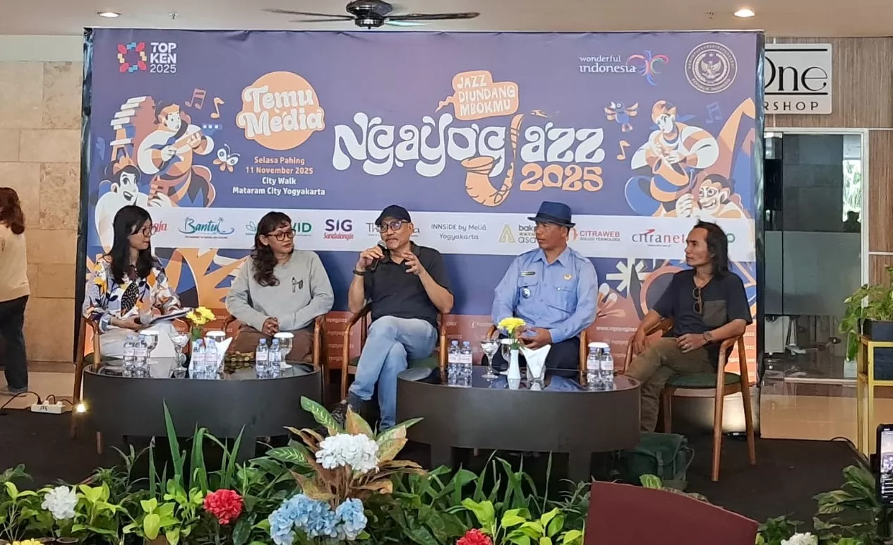 Jumpa media Ngayogjazz di Hotel Alana, Selasa (11/11) (Ary B Prass)