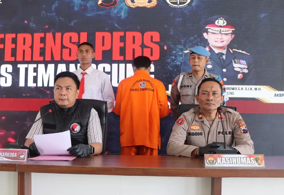 Tersangka dan barang bukti kejahatan (Ist)