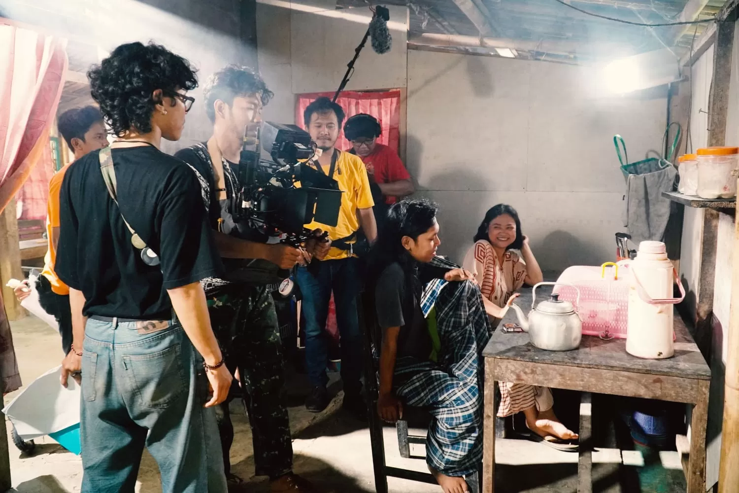 Proses shooting film Judheg di desa Tunjungmuli Purbalingga (Toto R)