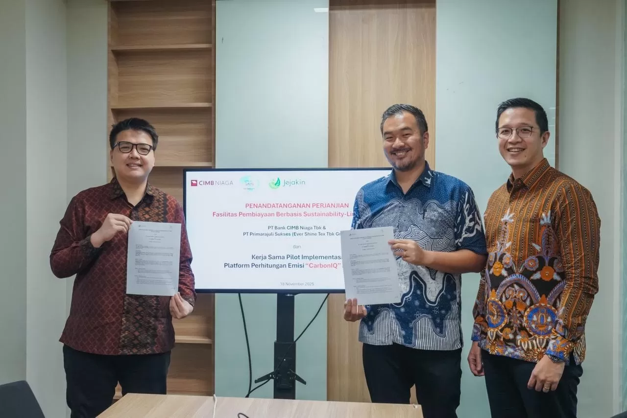  CIMB Niaga dan Anak Usaha Ever Shine Tex (ESTI) Jalin Sinergi Sustainability-Linked Loan Rp117 Miliar   (istimewa)