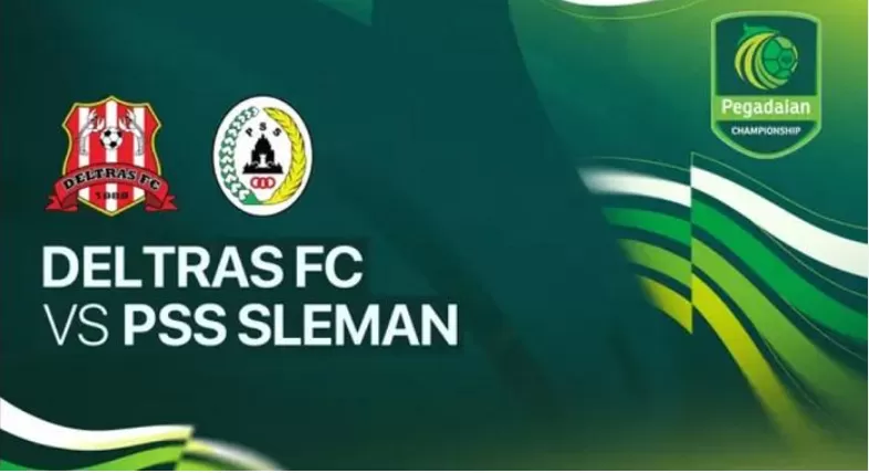 Poster Deltras vs PSS (Liga 2 Pegadaian)