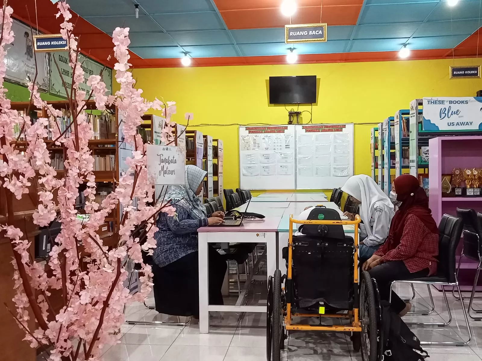 Suasana di SMAN 1 Pengasih Kulonprogo yang ramah inklusi. ( Istimewa)