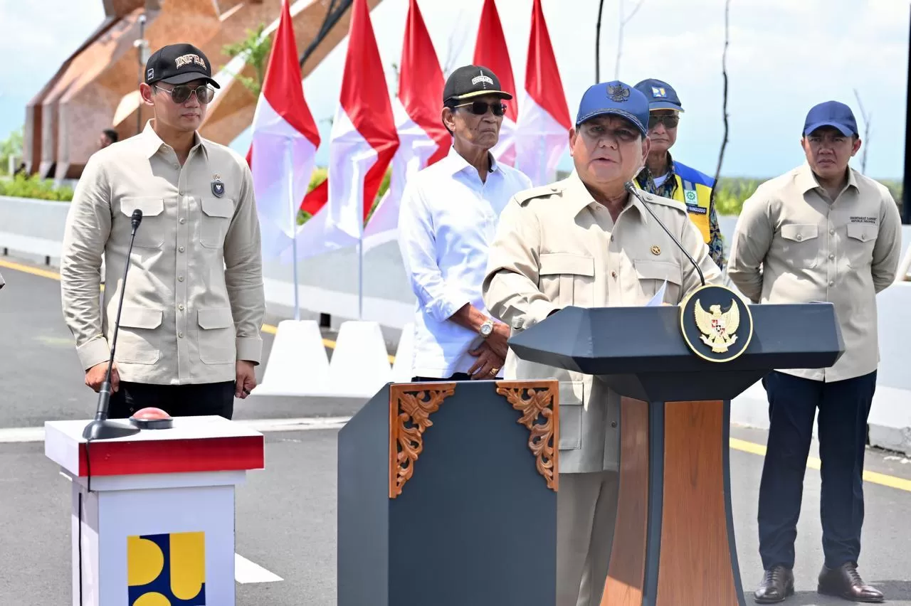  KR-Istimewa.  Presiden RI, Prabowo Subianto meresmikan Jembatan Kabanaran Kabupaten Bantul.&nbsp;