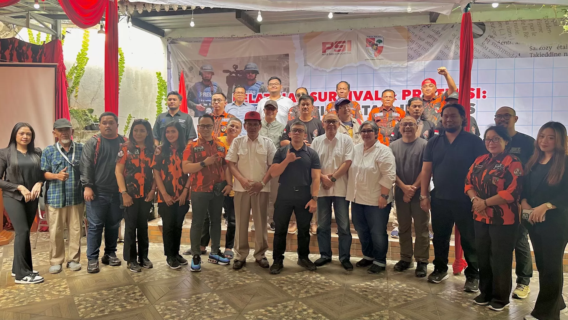   Pembicara dan perwakilan Pemuda Pancasila yang juga hadir dalam pelatihan (Harminanto)
