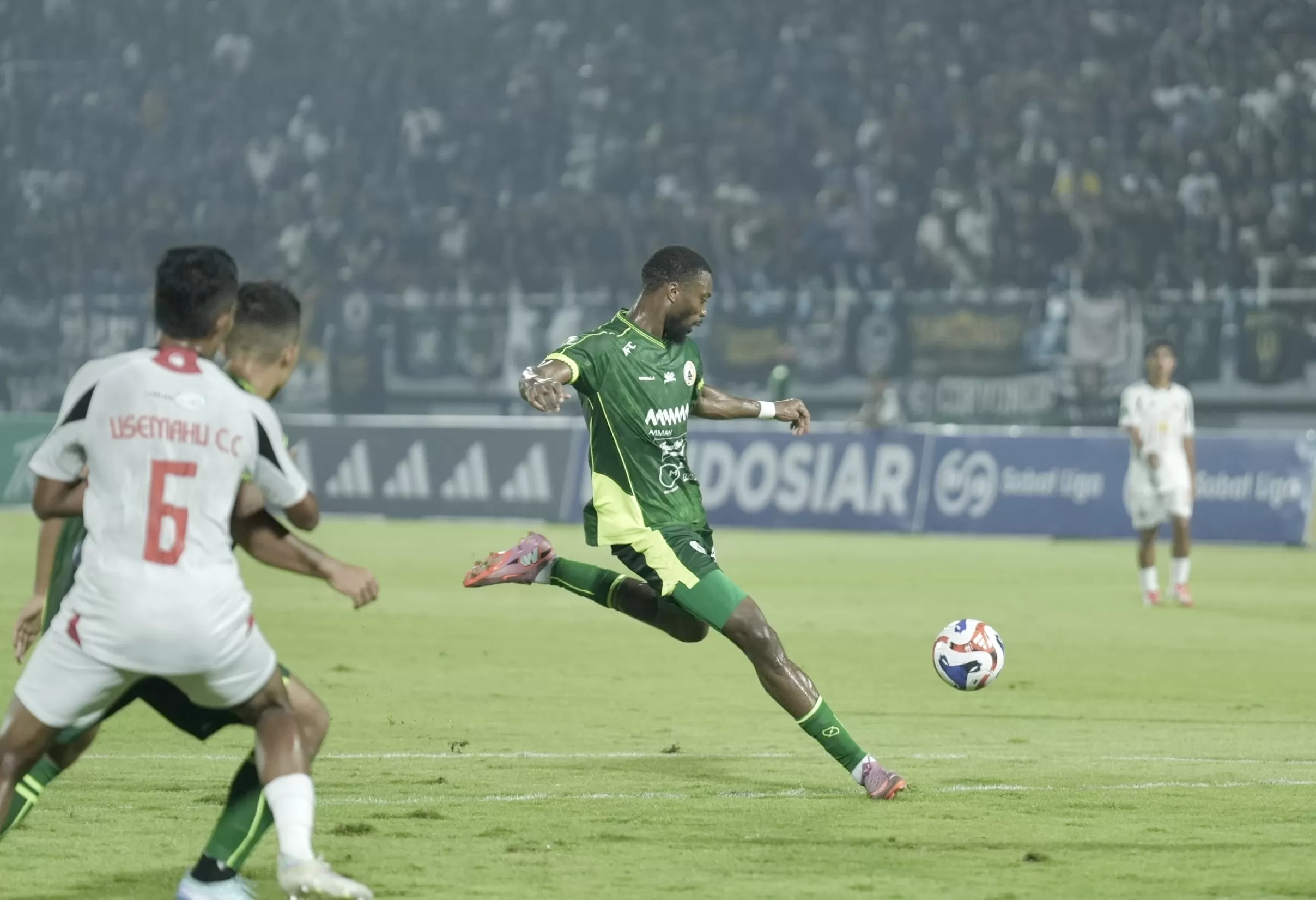 Frederic Injay saat laga menghadapi Deltras (ist) 