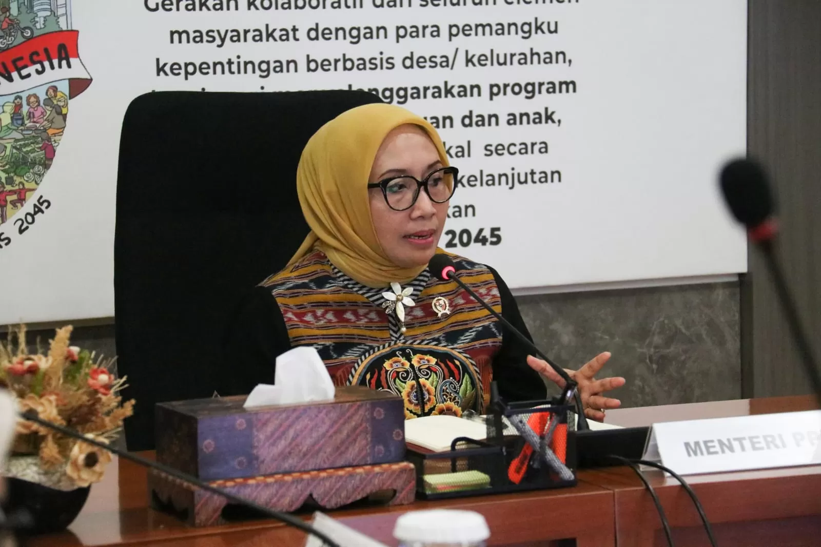 Menteri Pemberdayaan Perempuan dan Perlindungan Anak (Kemen PPPA) Arifah Fauzi.   (KR Rini Suryati)