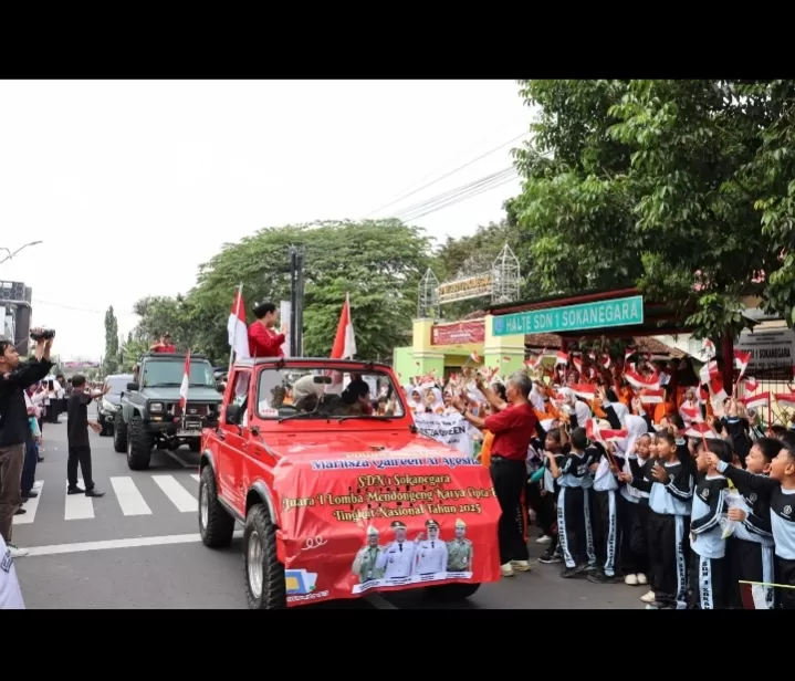 Ayseha diarak keliling Kota Purwokerto. (Foto: Ist) (Istimewa )